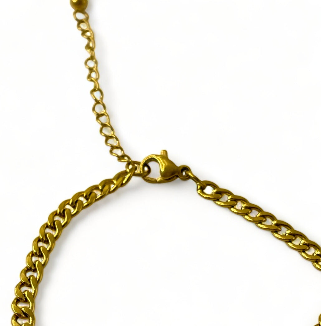Base Chain for Lucky Charm Bracelet | Cuban Chain