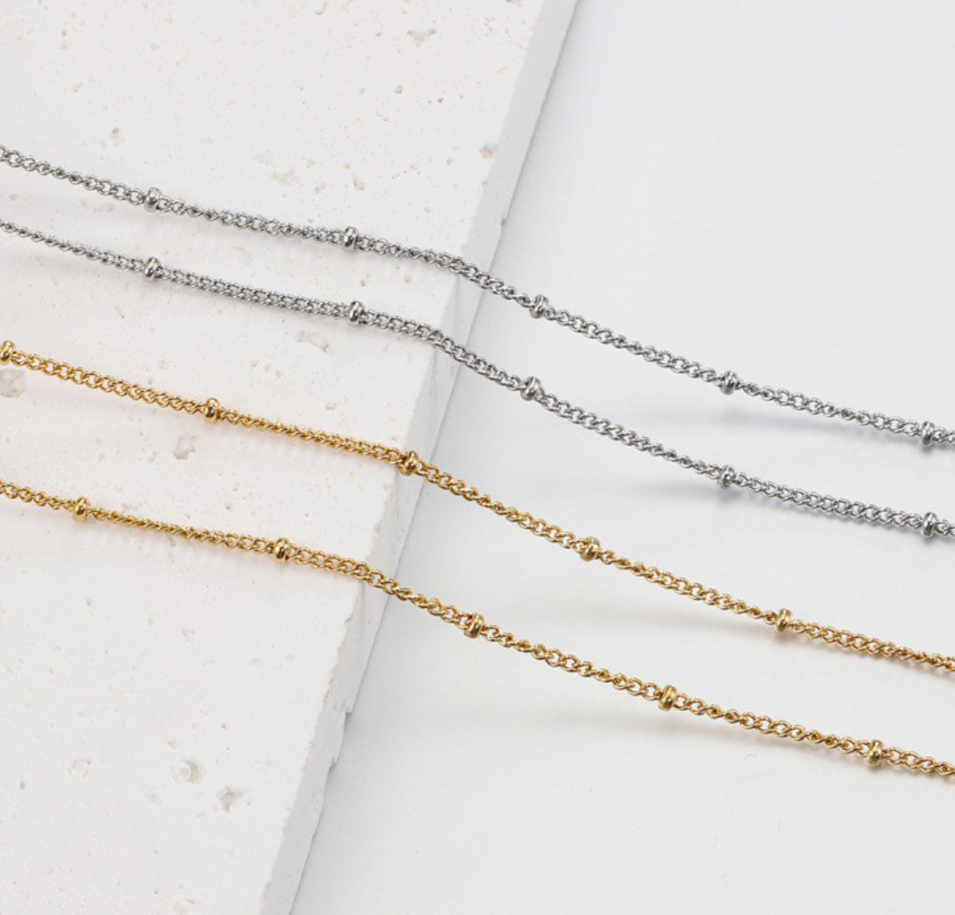 Base Chain for Lucky Charm Necklace | Bead Chain