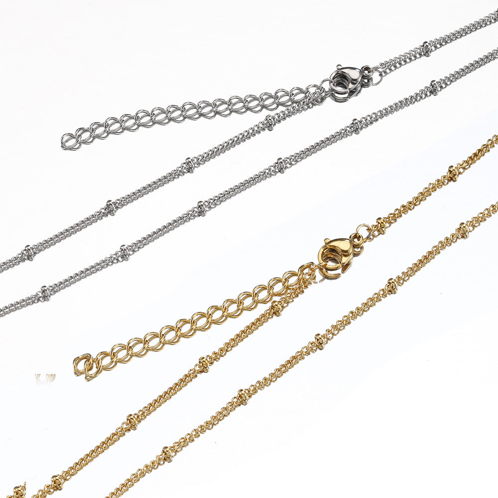 Base Chain for Lucky Charm Necklace | Bead Chain