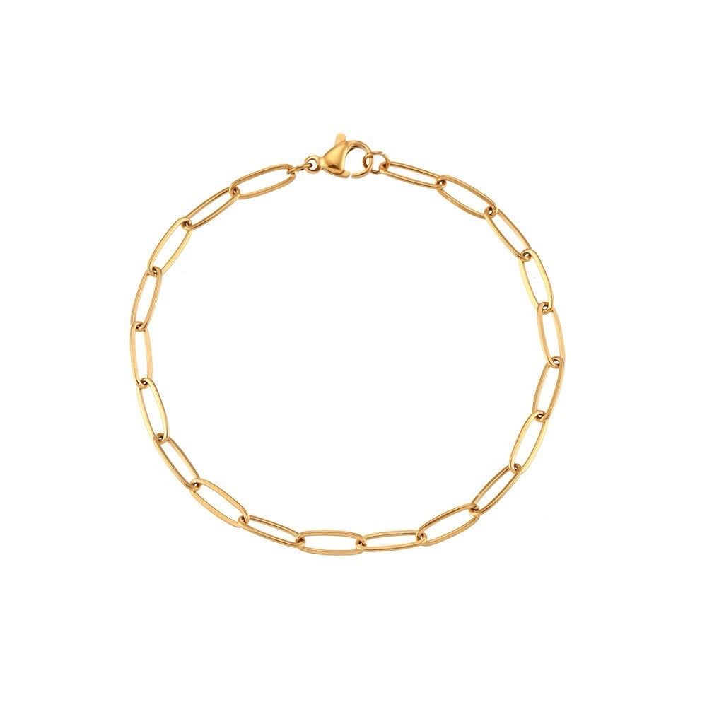 Base Chain for Lucky Charm Bracelet | Paper Clip Chain