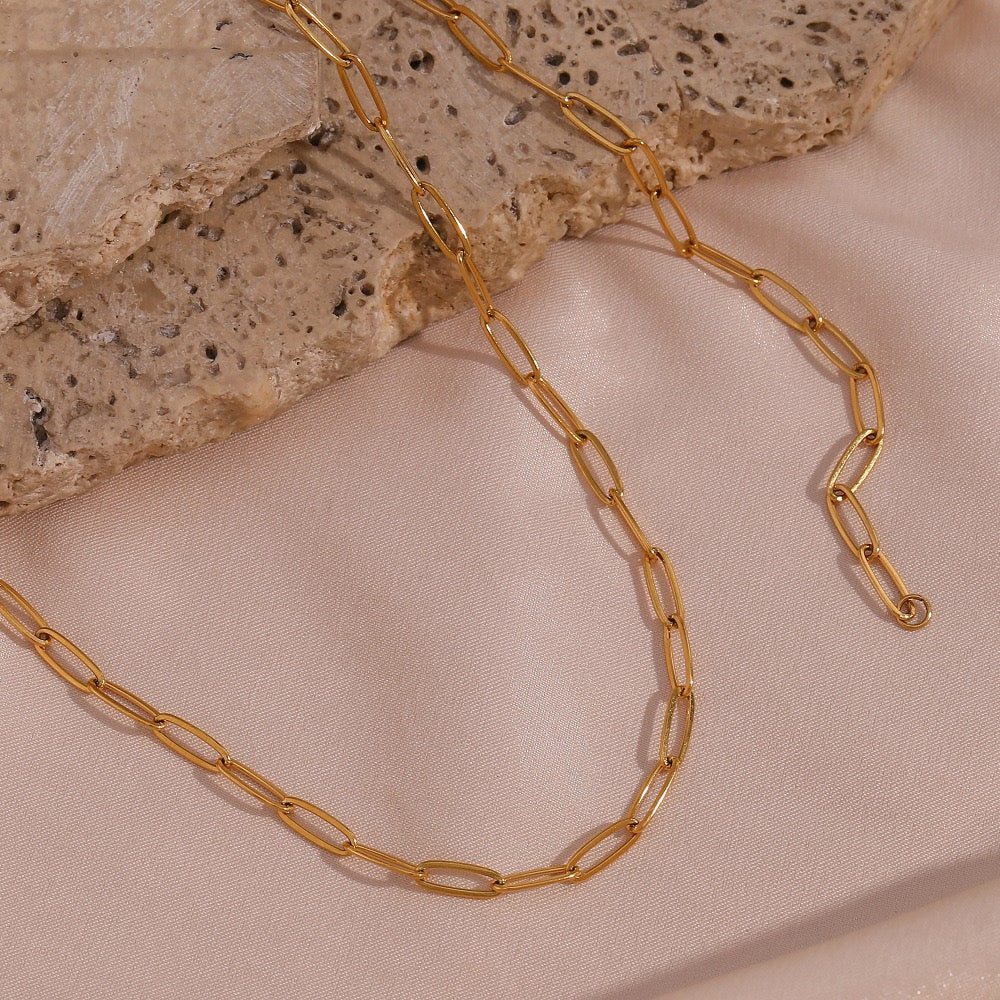 Base Chain for Lucky Charm Necklace | Paper Clip Chain