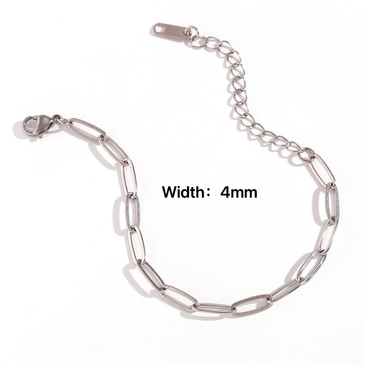 Base Chain for Lucky Charm Bracelet | Paper Clip Chain