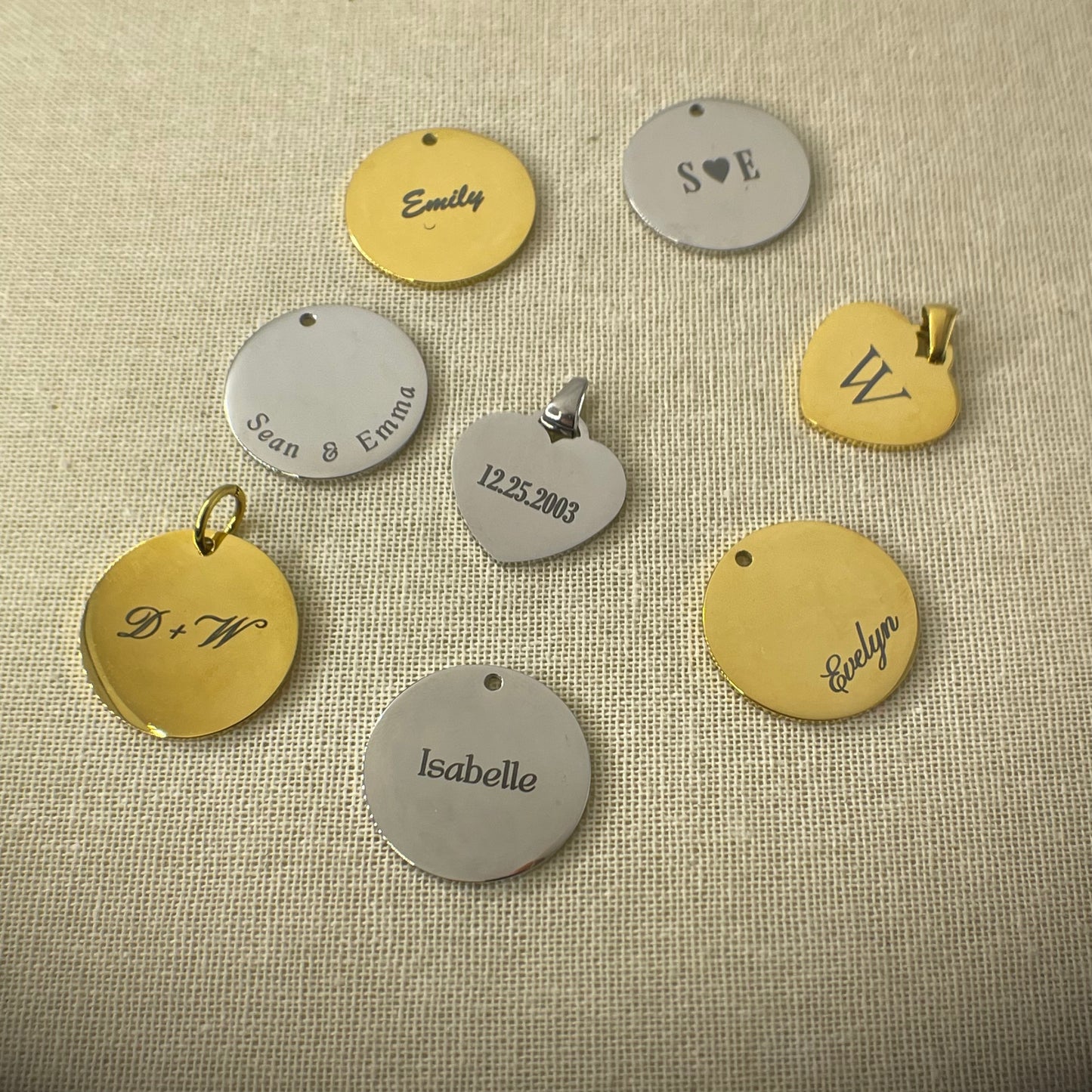 Laser Engraved Necklace | Paper Clip Chain (Big) | Gold