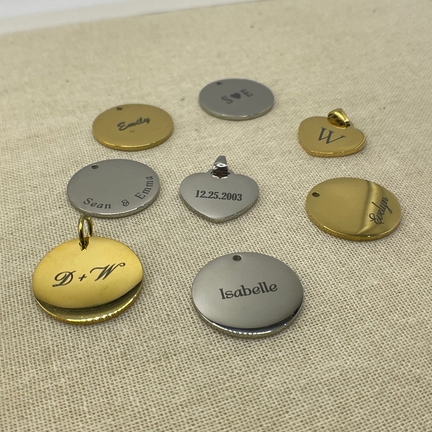 Laser Engraved Necklace | Paper Clip Chain (Big) | Gold