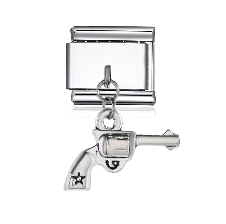 Dangle Charm - Revolver (silver)