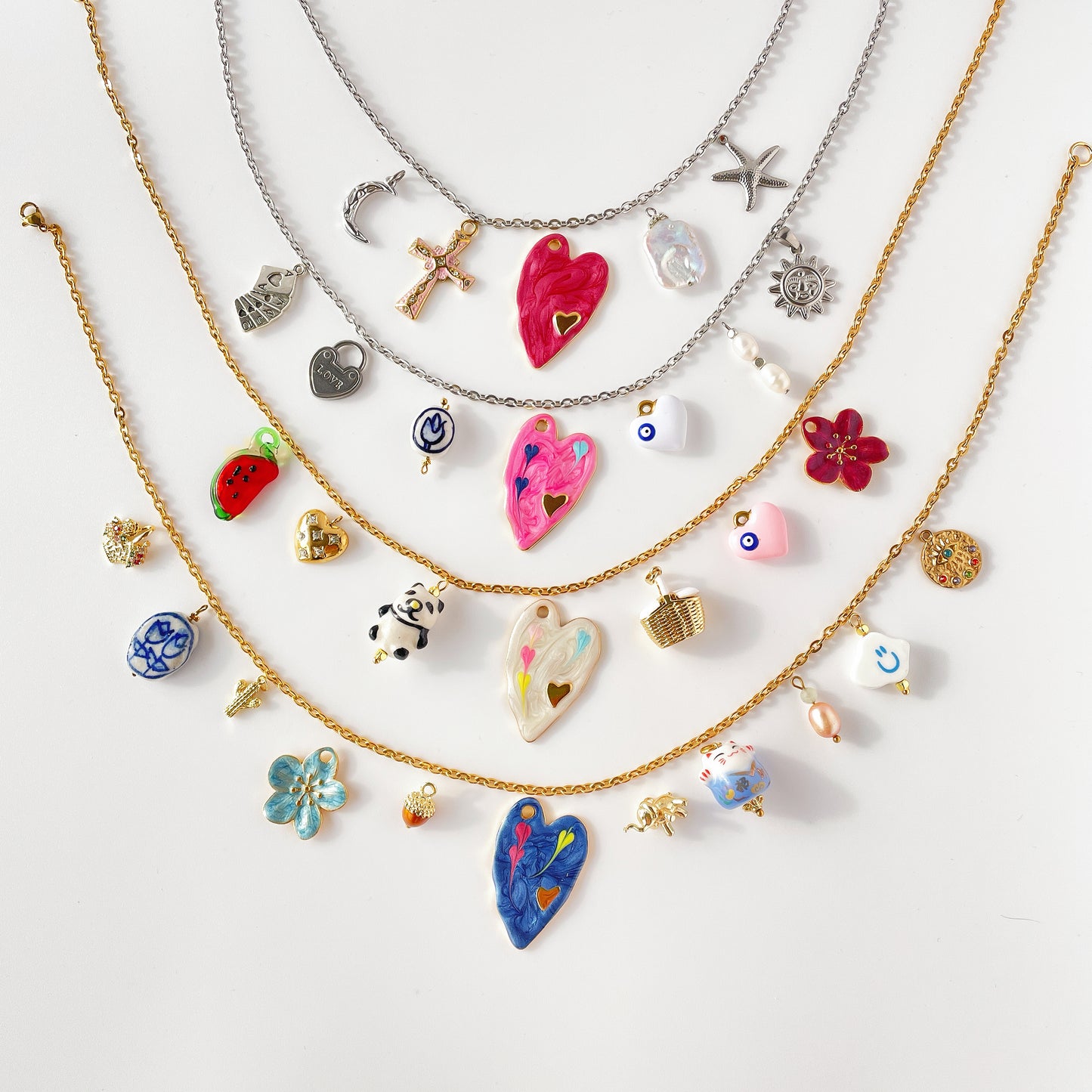 Build Your Own Custom Charm Necklace | Cable Chain