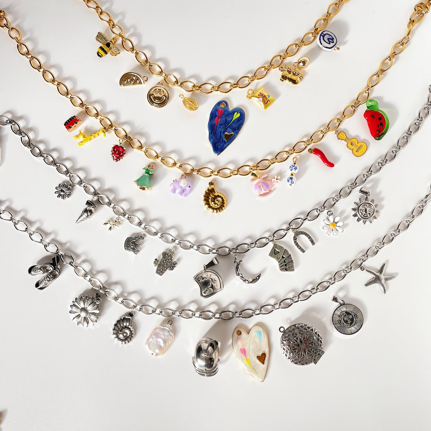 Build Your Own Custom Charm Necklace | Link Chain