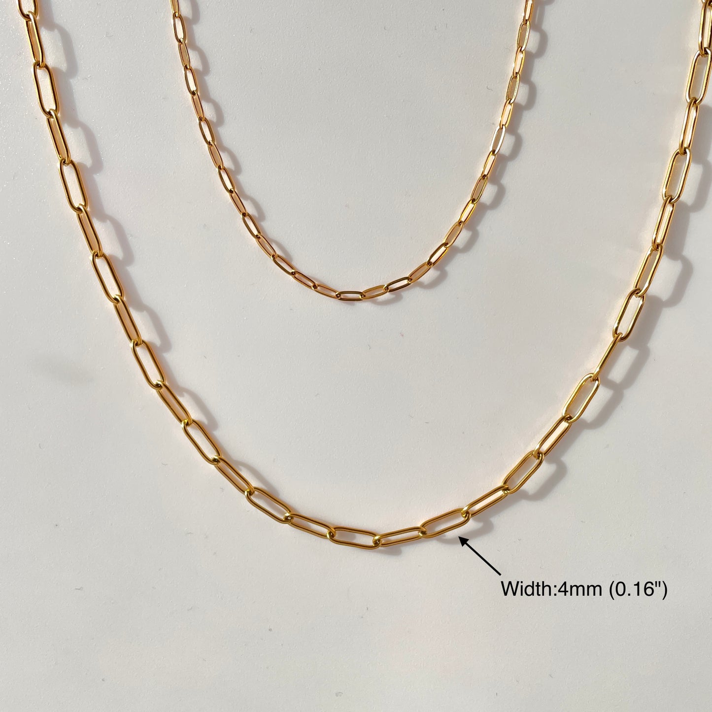 Build Your Own Custom Charm Necklace | Paper Clip Chain (big)