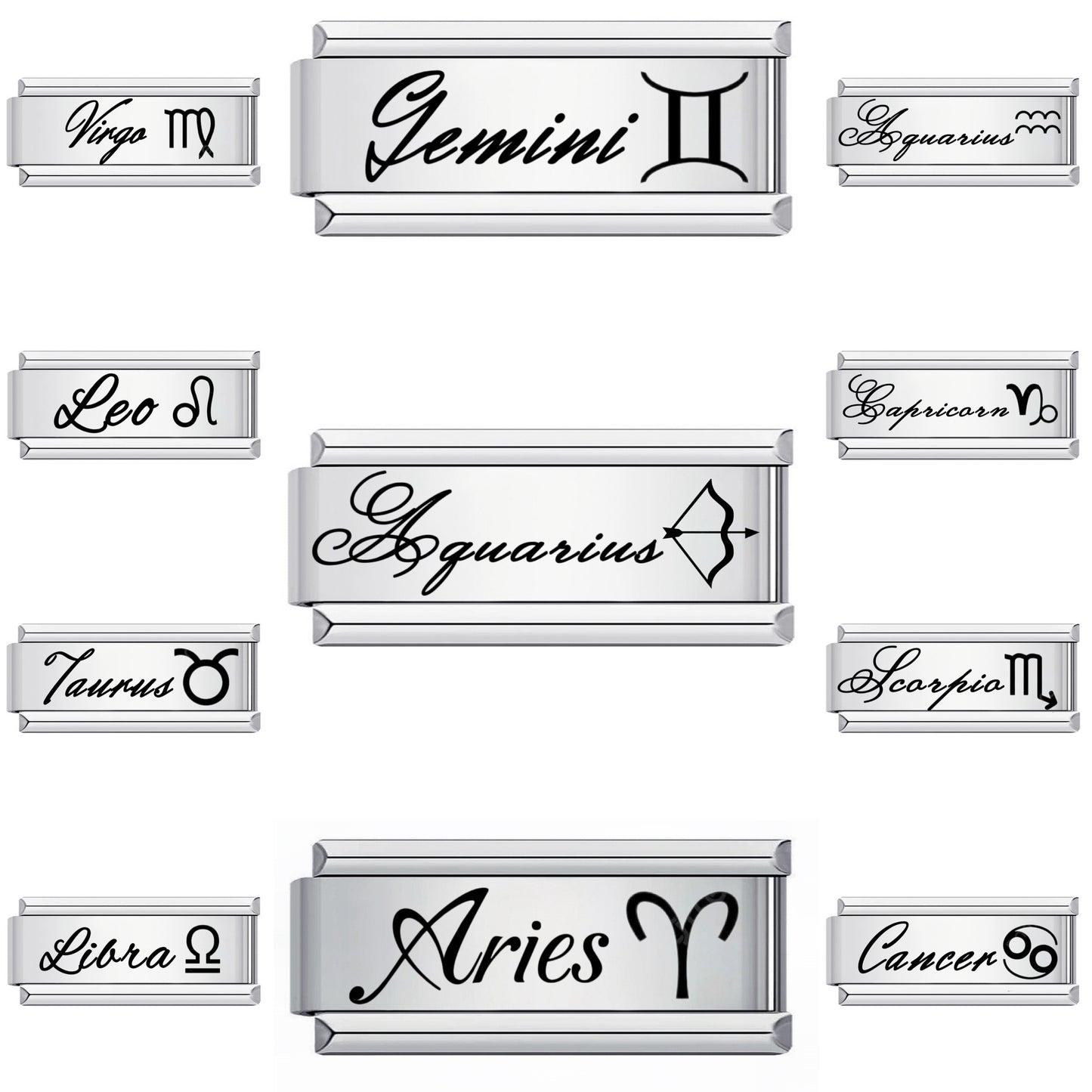 A-Zodiac Signs – on silver