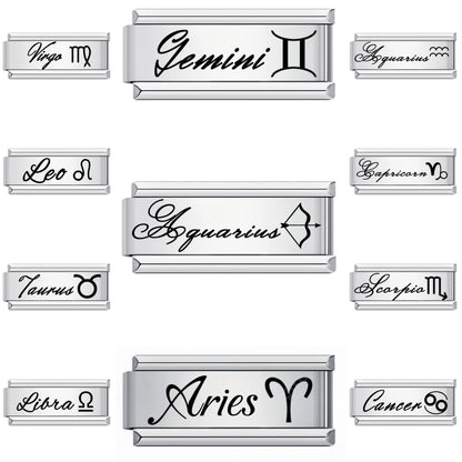 A-Zodiac Signs – on silver