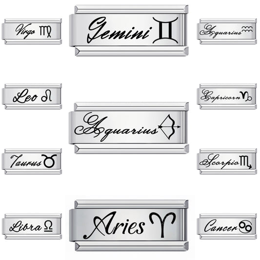 A-Zodiac Signs – on silver