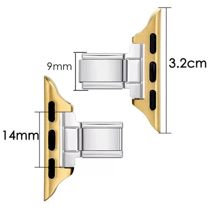 A - Stainless Steel Connector for Use with Apple Watch Custom Watch Band