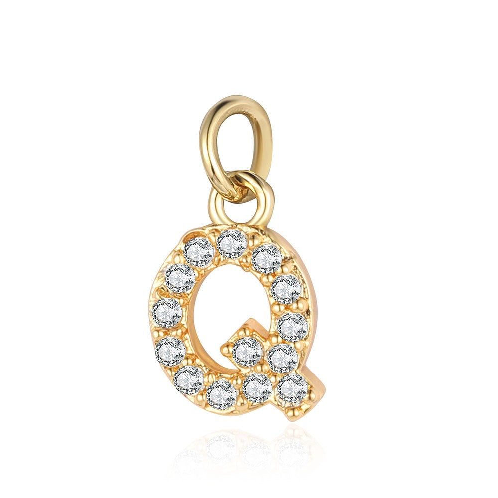 A - Z Initials with cubic zirconia