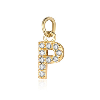 A - Z Initials with cubic zirconia