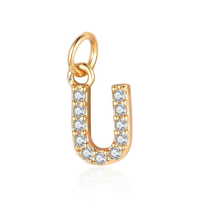 A - Z Initials with cubic zirconia