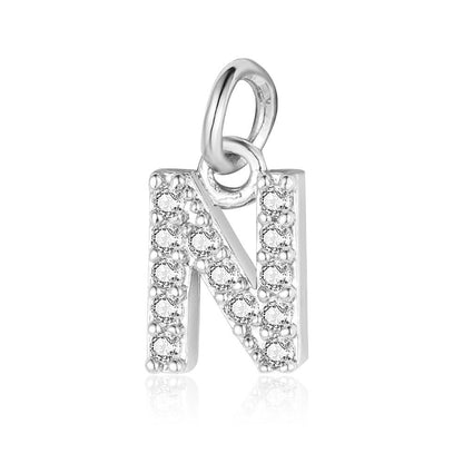A - Z Initials with cubic zirconia