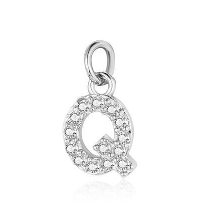 A - Z Initials with cubic zirconia