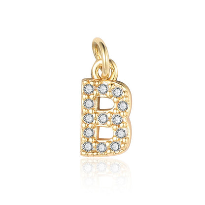 A - Z Initials with cubic zirconia