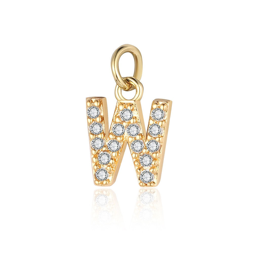 A - Z Initials with cubic zirconia