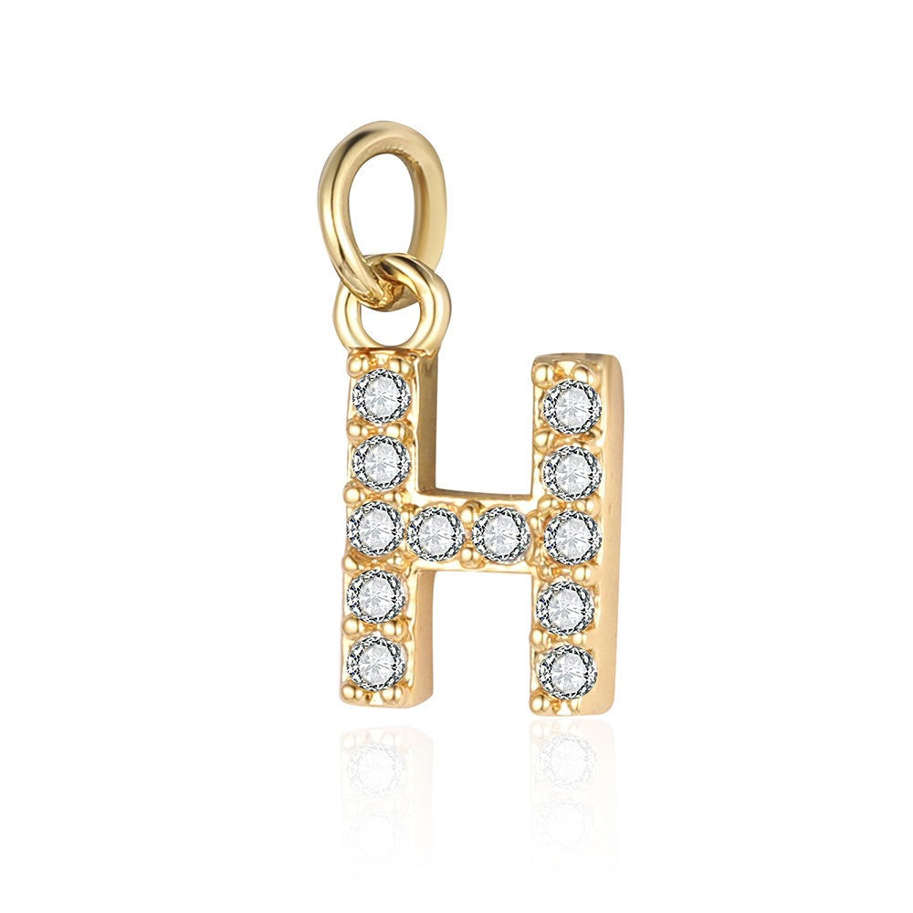 A - Z Initials with cubic zirconia