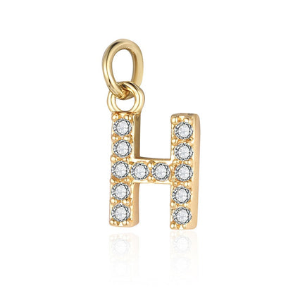 A - Z Initials with cubic zirconia