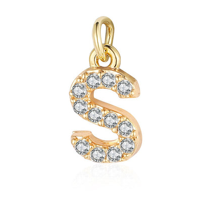 A - Z Initials with cubic zirconia