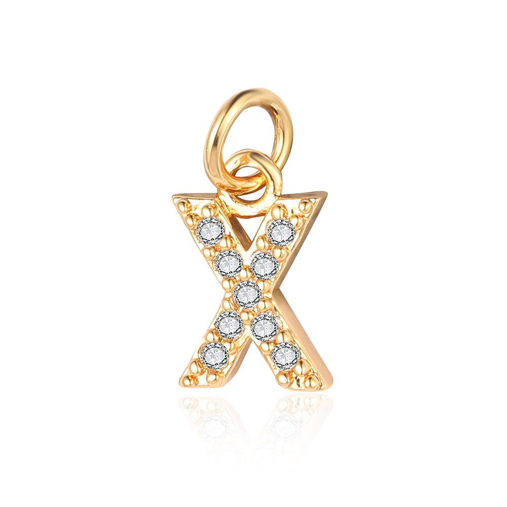 A - Z Initials with cubic zirconia