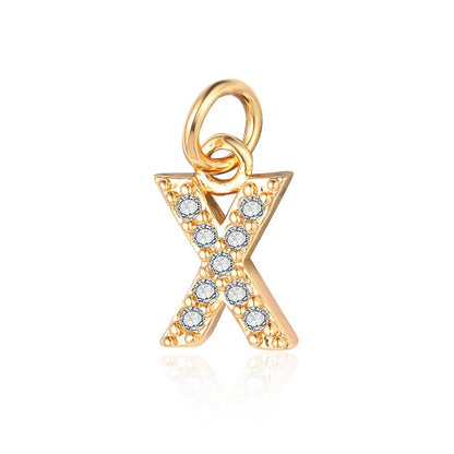 A - Z Initials with cubic zirconia