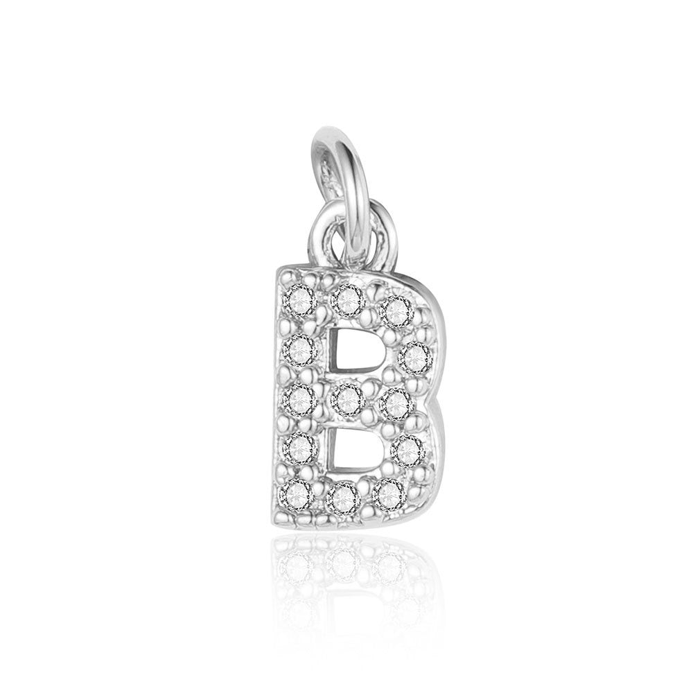 A - Z Initials with cubic zirconia