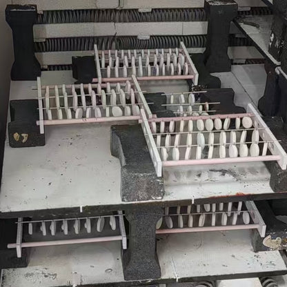 Handmade ceramic necklace, Evil Eye ceramic pendant series, natural boho style, rustic nature-inspired design.