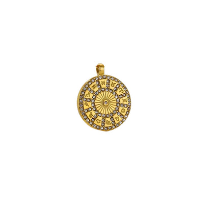 Cubic Zirconia Inlay pendants