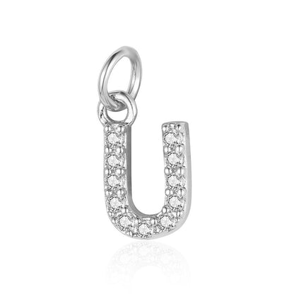 A - Z Initials with cubic zirconia