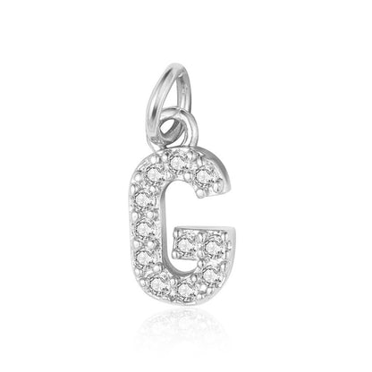 A - Z Initials with cubic zirconia