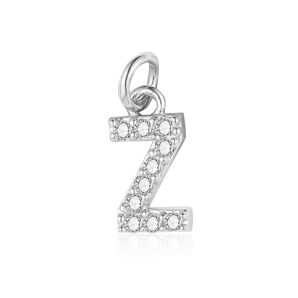 A - Z Initials with cubic zirconia