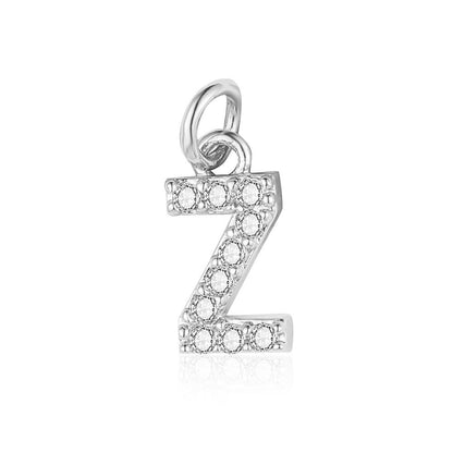 A - Z Initials with cubic zirconia