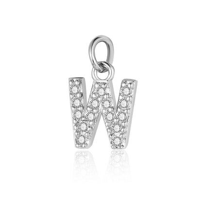 A - Z Initials with cubic zirconia