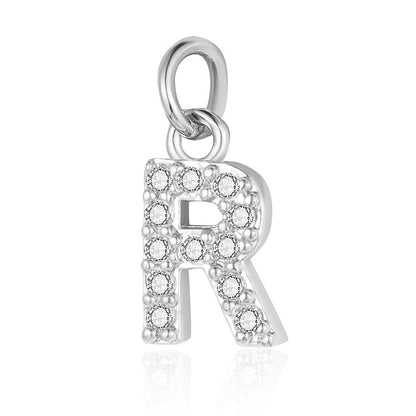 A - Z Initials with cubic zirconia