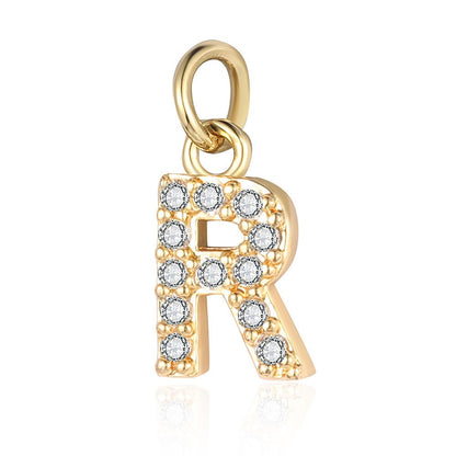 A - Z Initials with cubic zirconia