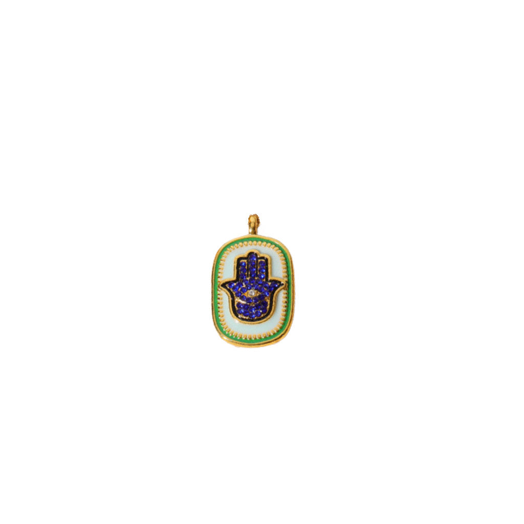 Cubic Zirconia Inlay pendants