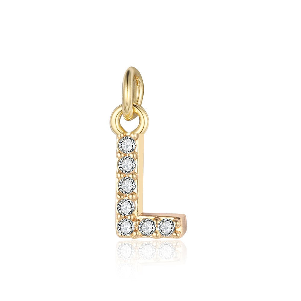 A - Z Initials with cubic zirconia
