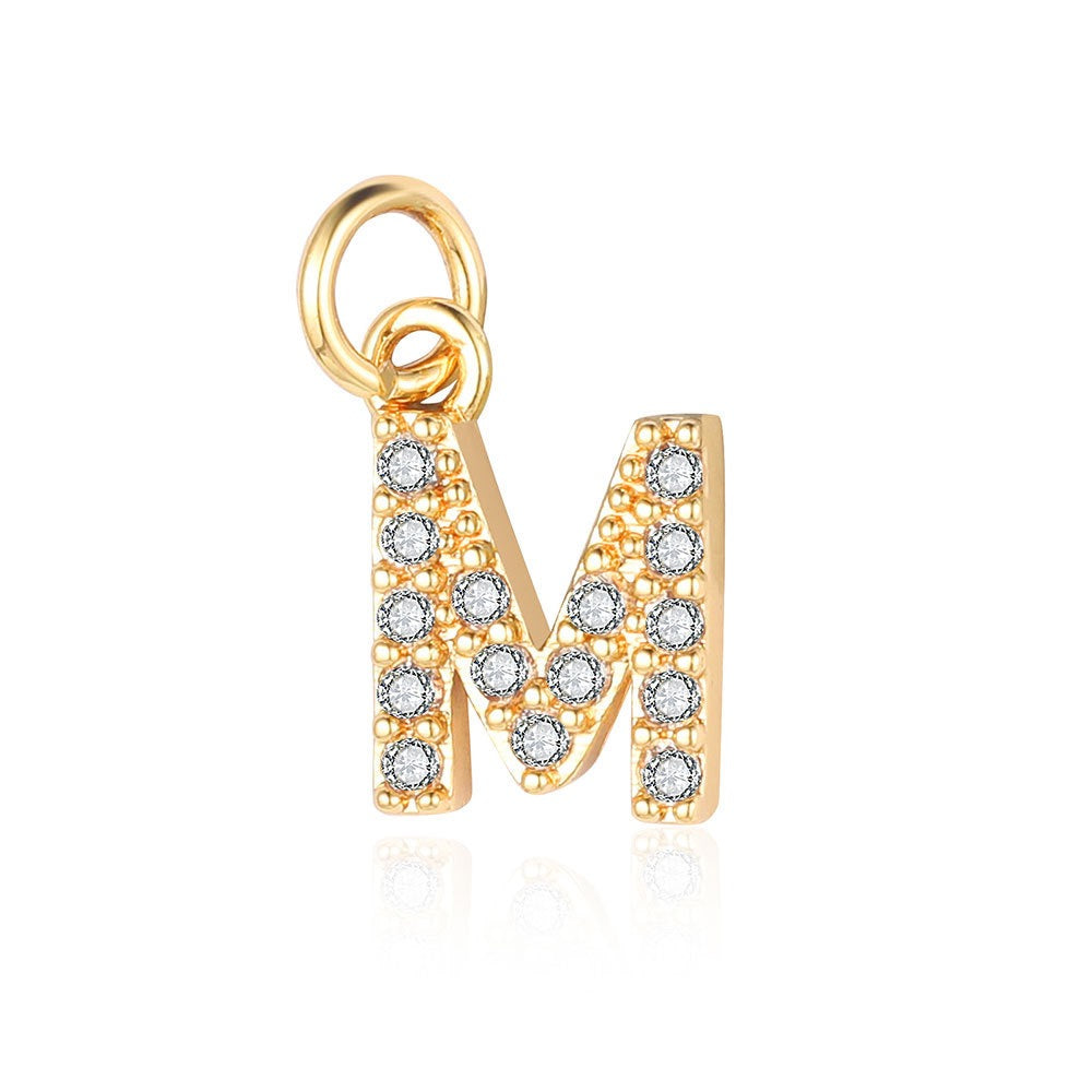 A - Z Initials with cubic zirconia
