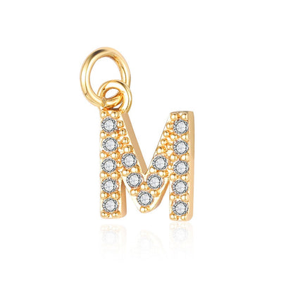 A - Z Initials with cubic zirconia