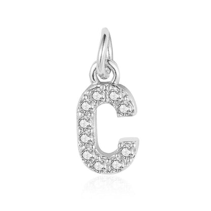 A - Z Initials with cubic zirconia