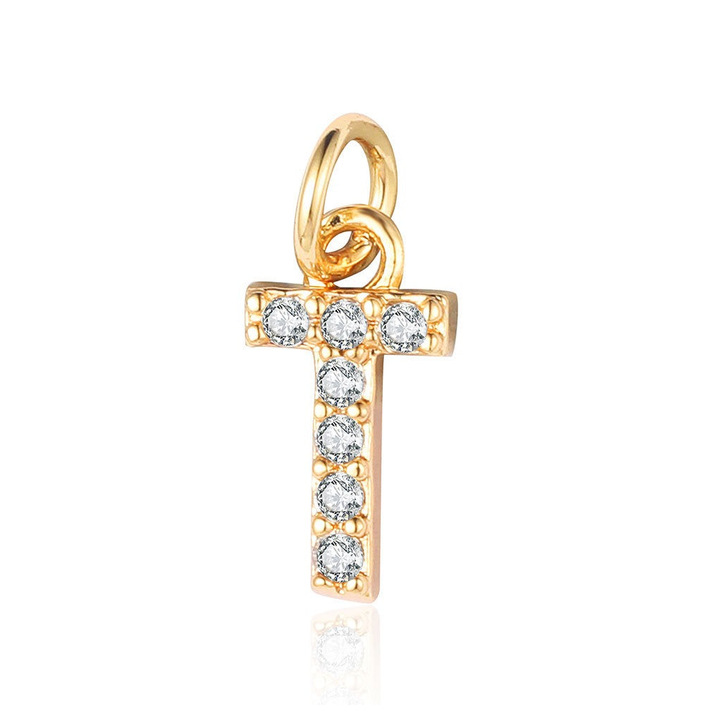 A - Z Initials with cubic zirconia