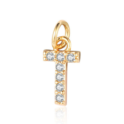 A - Z Initials with cubic zirconia
