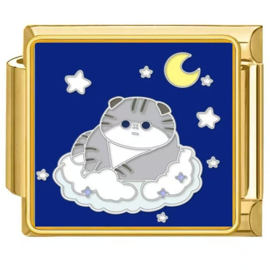 Cat Good Night - Gold