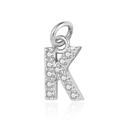 A - Z Initials with cubic zirconia