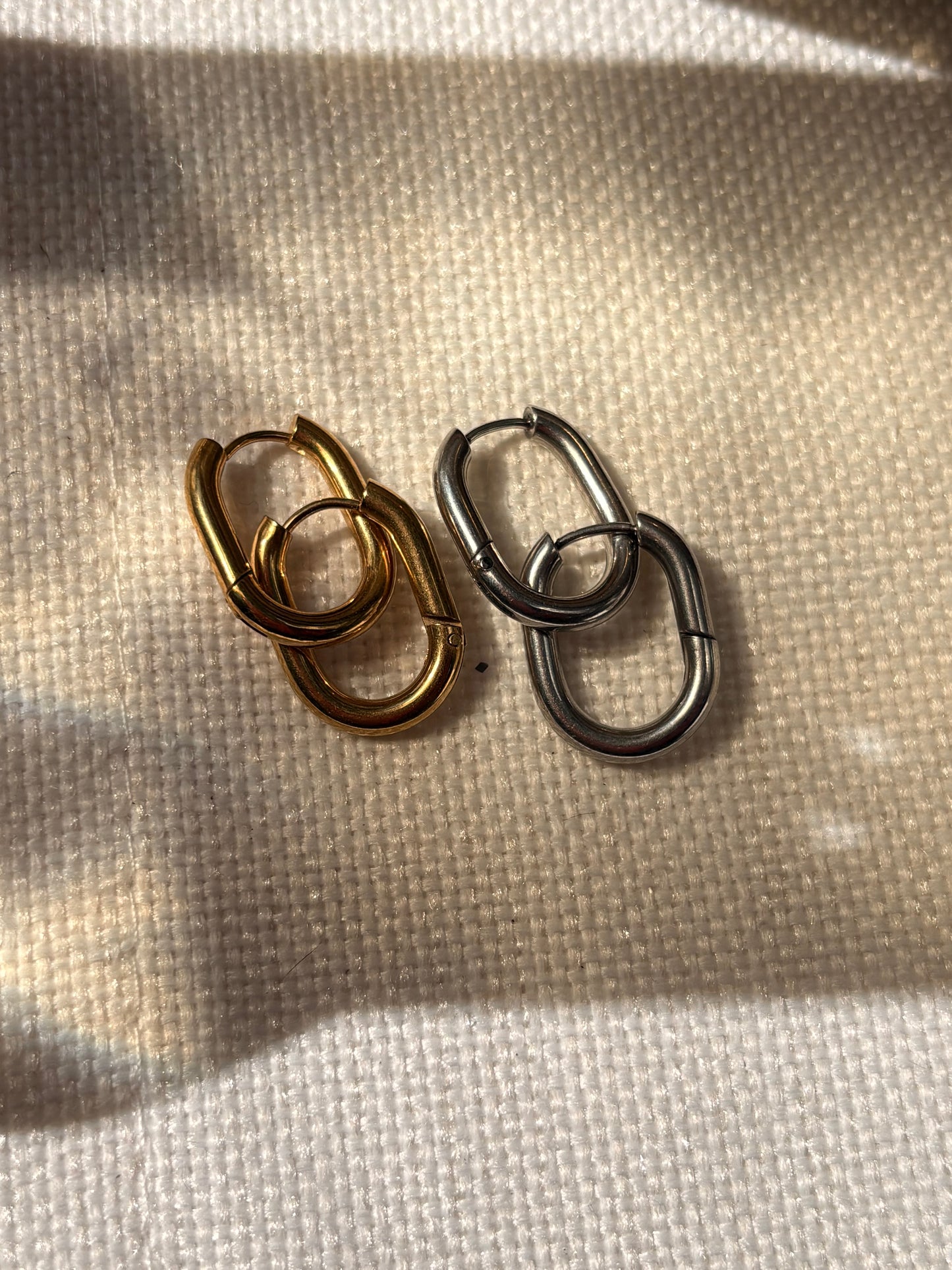 Handmade Ceramic Hoop Earrings | Interchangeable Flower & Donut Charms | Lightweight Hypoallergenic 304 Stainless Steel Gold Plated Hoops | Mix & Match Gift for Her