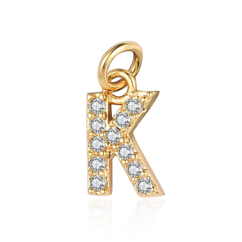 A - Z Initials with cubic zirconia