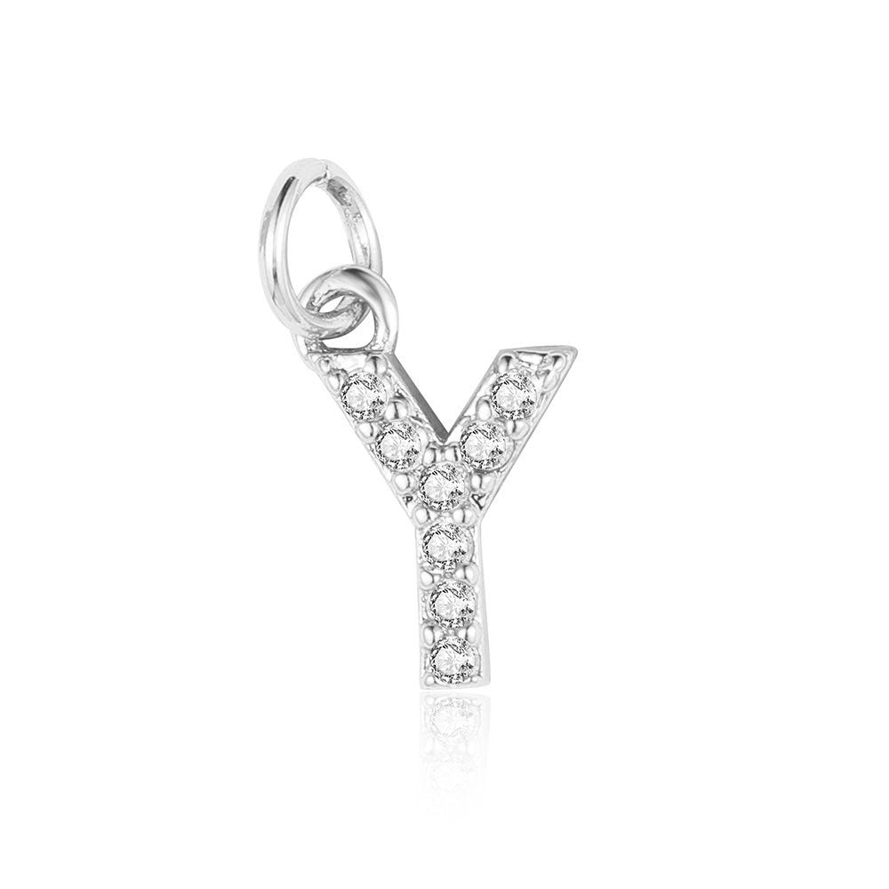 A - Z Initials with cubic zirconia